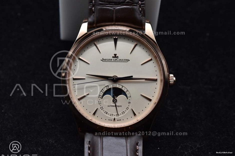on Best RG SA925 Ultra Brown Moon Master FreshLook Leather 1:1 908 Strap Dial Super White Thin APSF Clone Edition 0320